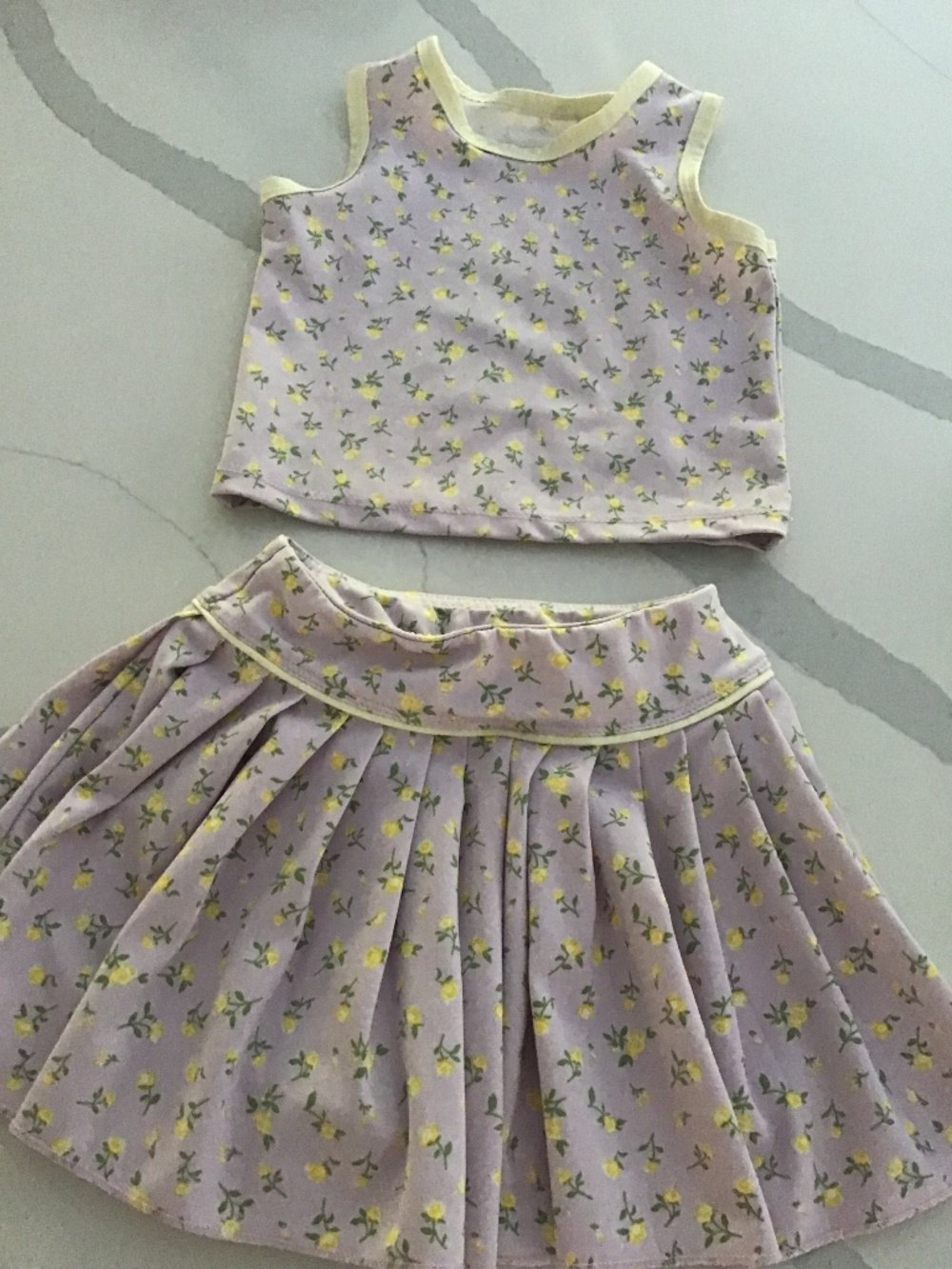 Btween 2 piece Skort 2 piece set Toddler Girl in Lilac , Size 3T